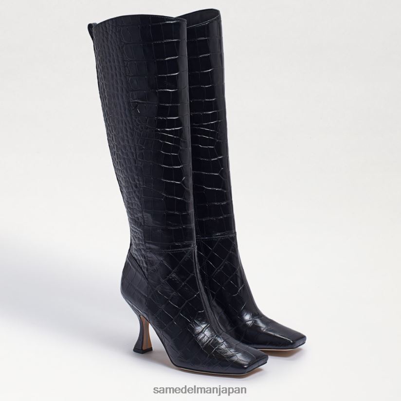 jp_sam_edelman_e5a5b3e680a7_e382a2e38387e382a3e3838be383bce3838fe382a4e38396e383bce38384_e9bb92e383afe3838b_4nfv0p870_e5b1a5e789a.jpg jp Sam Edelman 女性 アディニーハイブーツ 黒ワニ 4NFV0P870 履物 - Image 1