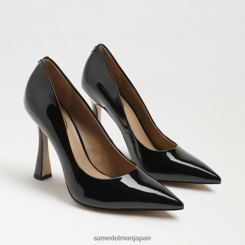 jp_sam_edelman_e5a5b3e680a7_e382a2e383b3e38388e3838be382a2_e3839de382a4e383b3e38386e38383e38389e38388e382a5_e38391e383b3e38397.jpg jp Sam Edelman 女性 アントニア ポインテッドトゥ パンプス ブラックパテント 4NFV0P838 履物 - Image 1