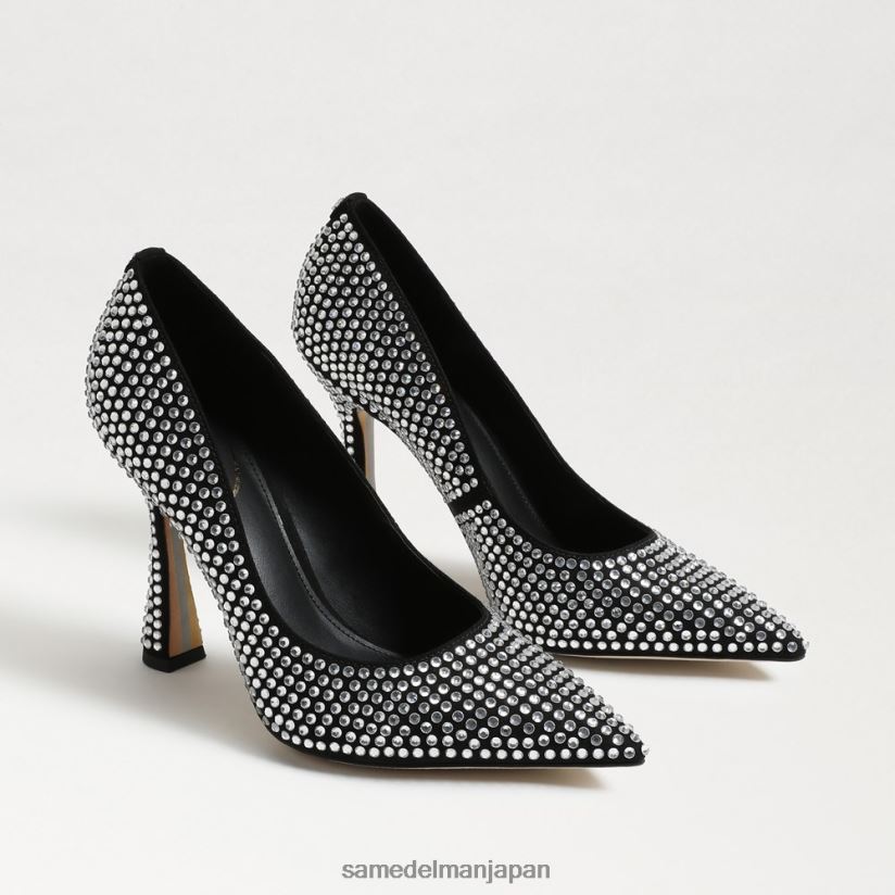 jp_sam_edelman_e5a5b3e680a7_e382a2e383b3e38388e3838be382a2e382b0e383aae38383e38384e3839de383b3e38397_e9bb92e38184e382b9e382a8.jpg jp Sam Edelman 女性 アントニアグリッツポンプ 黒いスエード 4NFV0P863 履物 - Image 1