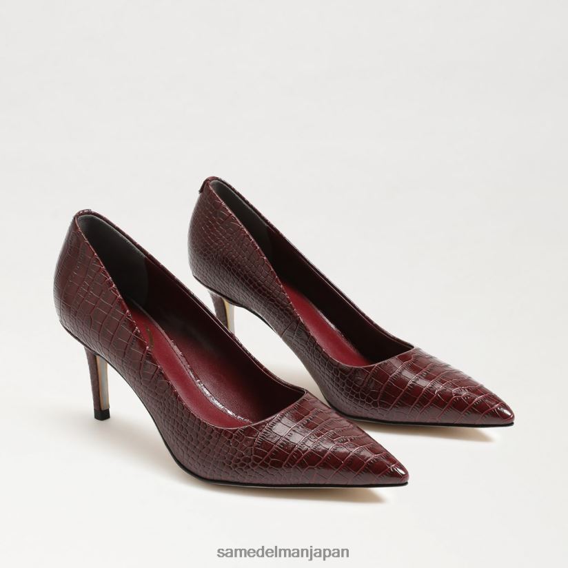 jp_sam_edelman_e5a5b3e680a7_e382a6e382a3e383bce383b3_e382ade38388e382a5e383b3_e38392e383bce383ab_e3839de383b3e38397_e383abe383.jpg jp Sam Edelman 女性 ウィーン キトゥン ヒール ポンプ ルバーブワニ 4NFV0P212 履物 - Image 1