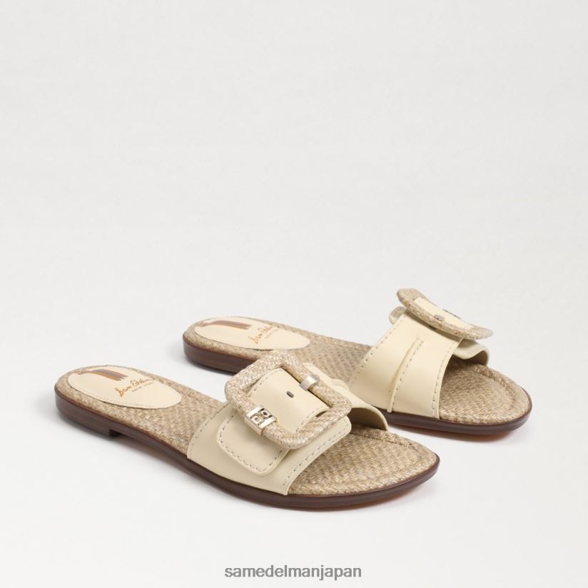 jp_sam_edelman_e5a5b3e680a7_e382ace382a4e382b8_e382b9e383a9e382a4e38389e382b5e383b3e38380e383ab_e6bc82e799bde5b08fe9baa6_4nfv0p32.jpg jp Sam Edelman 女性 ガイジ スライドサンダル 漂白小麦 4NFV0P32 履物 - Image 1