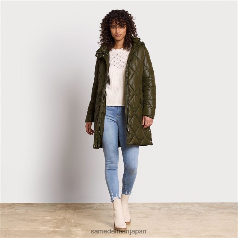 jp_sam_edelman_e5a5b3e680a7_e382ade383abe38386e382a3e383b3e382b0e382b8e383a3e382b1e38383e38388_e38388e382b9e382abe383bce3838a.jpg jp Sam Edelman 女性 キルティングジャケット トスカーナ産オリーブ 4NFV0P1264 衣服 - Image 1