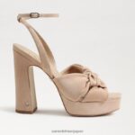 jp Sam Edelman 女性 クリステンのプラットフォームヒール カプチーノ スエード 4NFV0P818 履物 - Image 2
