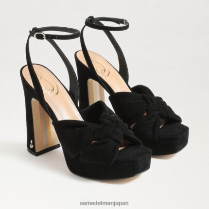 jp Sam Edelman 女性 クリステンのプラットフォームヒール 黒いスエード 4NFV0P819 履物