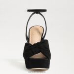 jp Sam Edelman 女性 クリステンのプラットフォームヒール 黒いスエード 4NFV0P819 履物 - Image 3