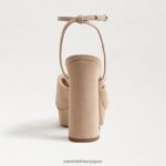 jp Sam Edelman 女性 クリステンのプラットフォームヒール カプチーノ スエード 4NFV0P818 履物 - Image 5