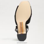 jp Sam Edelman 女性 クリステンのプラットフォームヒール 黒いスエード 4NFV0P819 履物 - Image 6
