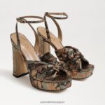 jp Sam Edelman 女性 クリステンのプラットフォームヒール ブロンズマルチ 4NFV0P817 履物