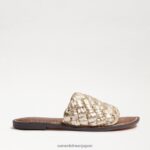 jp Sam Edelman 女性 グリフィン織りスライドサンダル ジュートレザー 4NFV0P636 履物 - Image 2