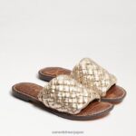 jp Sam Edelman 女性 グリフィン織りスライドサンダル ジュートレザー 4NFV0P636 履物