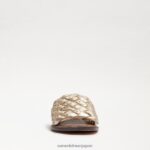 jp Sam Edelman 女性 グリフィン織りスライドサンダル ジュートレザー 4NFV0P636 履物 - Image 3