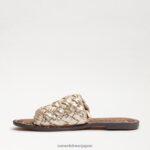 jp Sam Edelman 女性 グリフィン織りスライドサンダル ジュートレザー 4NFV0P636 履物 - Image 4