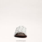jp Sam Edelman 女性 グリフィン織りスライドサンダル 明るい白色 4NFV0P638 履物 - Image 3