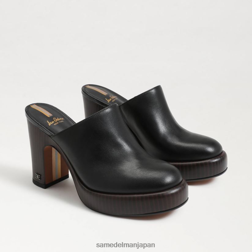 jp_sam_edelman_e5a5b3e680a7_e382b7e383a3e382a4e383ade38392e383bce383abe383a9e38390_e9bb92e38184e99da9_4nfv0p714_e5b1a5e789a9.jpg jp Sam Edelman 女性 シャイロヒールラバ 黒い革 4NFV0P714 履物 - Image 1