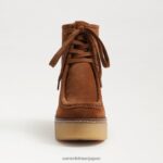 jp Sam Edelman 女性 ショー レースアップ ブーティ フロンティアブラウン 4NFV0P844 履物 - Image 3