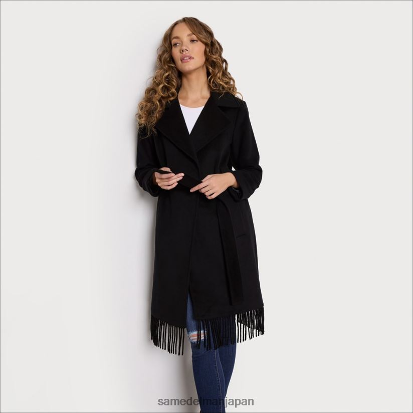 jp_sam_edelman_e5a5b3e680a7_e382b7e383b3e382b0e383abe38396e383ace382b9e38388e382a6e383bce383abe382b3e383bce38388_e9bb92_4nfv0p116.jpg jp Sam Edelman 女性 シングルブレストウールコート 黒 4NFV0P1163 衣服 - Image 1