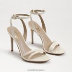 jp Sam Edelman 女性 ジェミーアンクルストラップヒール 磁器 4NFV0P673 履物