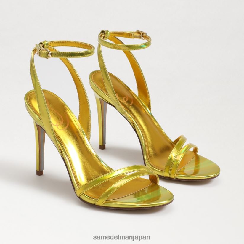 jp_sam_edelman_e5a5b3e680a7_e382b8e382a7e3839fe383bce382a2e383b3e382afe383abe382b9e38388e383a9e38383e38397e38392e383bce383ab_.jpg jp Sam Edelman 女性 ジェミーアンクルストラップヒール ミモザゴールドメタリック 4NFV0P670 履物 - Image 1