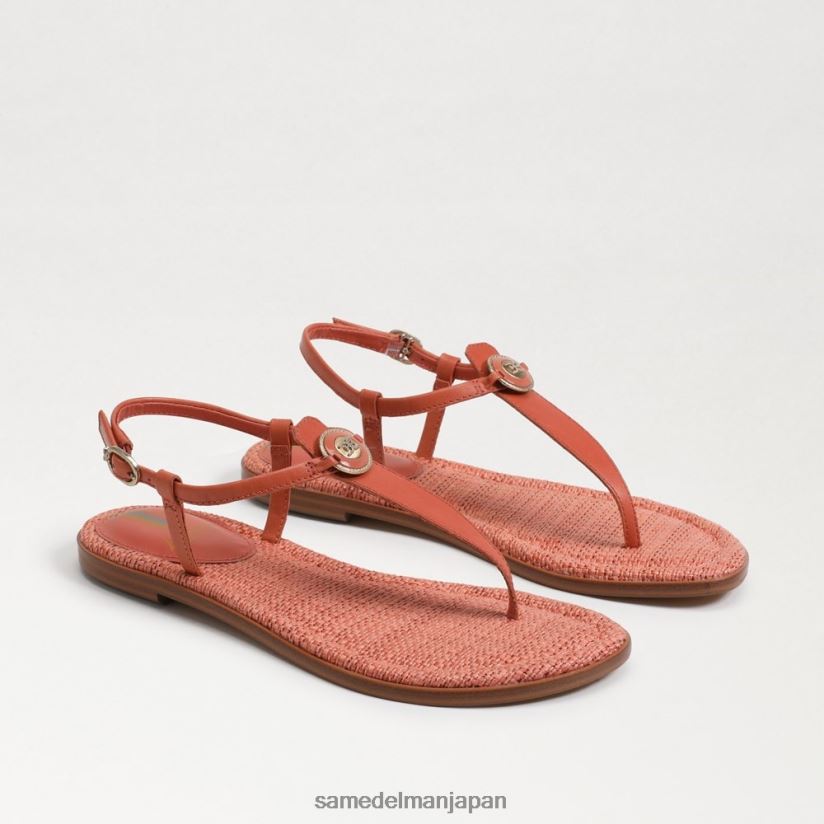 jp_sam_edelman_e5a5b3e680a7_e382b8e382b8_e382b7e382b0e3838de38383e38388_e38388e383b3e382b0_e382b5e383b3e38380e383ab_e38386e383.jpg jp Sam Edelman 女性 ジジ シグネット トング サンダル テラコッタピンク 4NFV0P561 履物 - Image 1