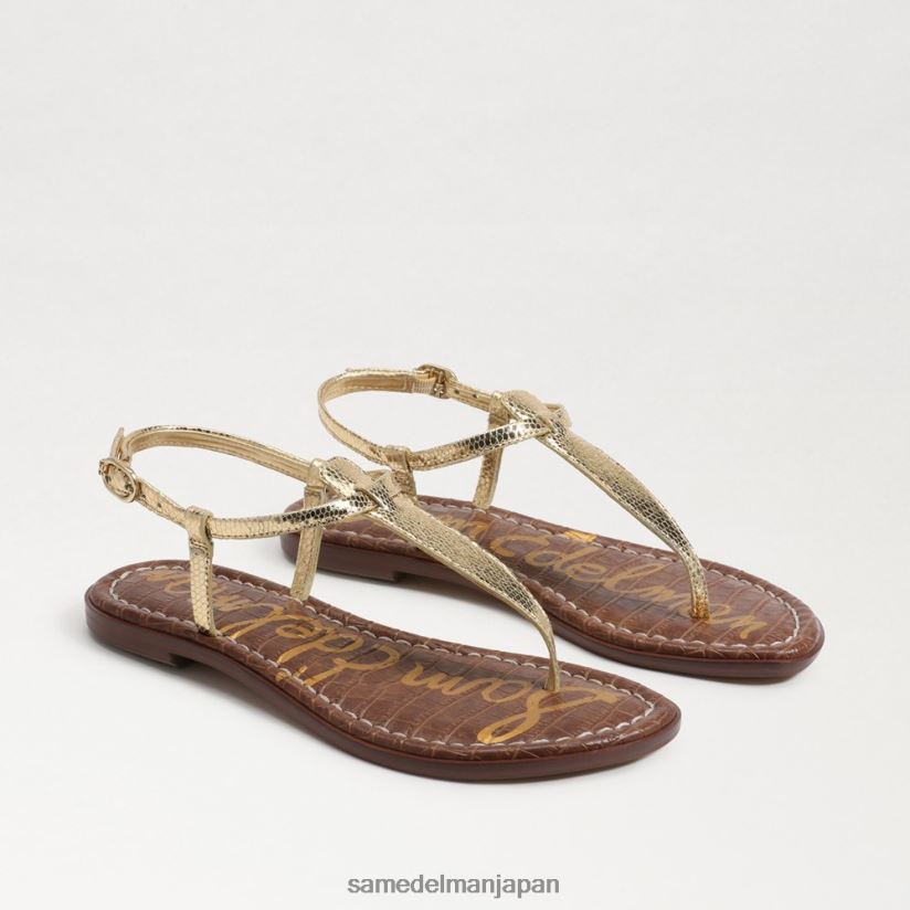 jp_sam_edelman_e5a5b3e680a7_e382b8e382b8_e38388e383b3e382b0_e382b5e383b3e38380e383ab_e382a2e383b3e38390e383bce382b4e383bce383a.jpg jp Sam Edelman 女性 ジジ トング サンダル アンバーゴールド 4NFV0P231 履物 - Image 1