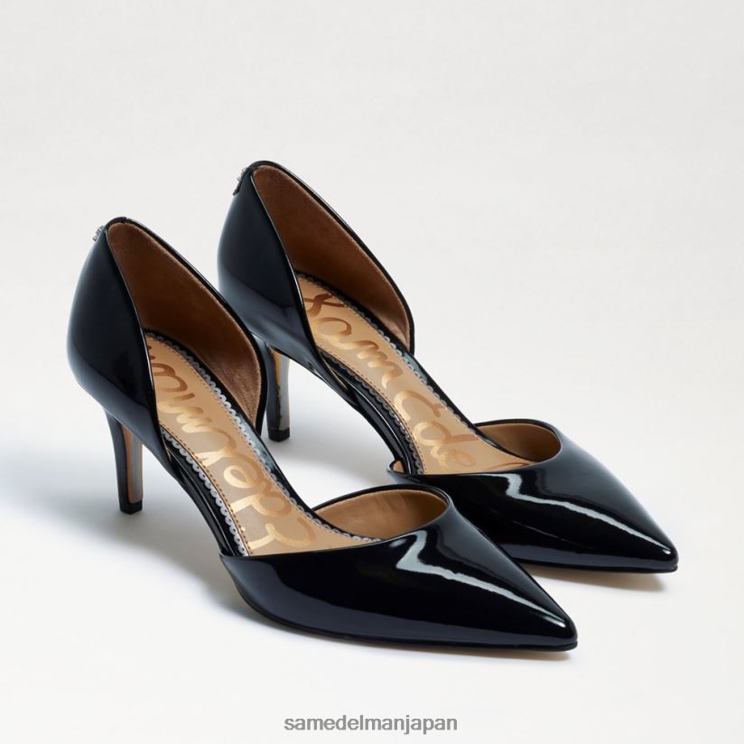 jp_sam_edelman_e5a5b3e680a7_e382b8e383a3e382a4e3838a_e3839de382a4e383b3e38386e38383e38389e38388e382a5_e382ade38388e382a5e383b3.jpg jp Sam Edelman 女性 ジャイナ ポインテッドトゥ キトゥンヒール ブラックパテント 4NFV0P552 履物 - Image 1