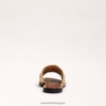 jp Sam Edelman 女性 ジョバンナ ラフィア スライド サンダル 金箔 4NFV0P71 履物 - Image 5