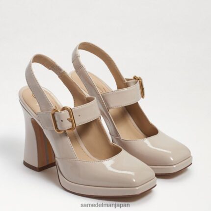 jp Sam Edelman 女性 ジルディー スリングバック メリー ジェーン ヒール リネンの特許 4NFV0P315 履物