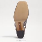 jp Sam Edelman 女性 ジルディー スリングバック メリー ジェーン ヒール 温かいココアの特許 4NFV0P314 履物 - Image 6
