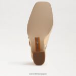jp Sam Edelman 女性 ジルディー スリングバック メリー ジェーン ヒール アンバーゴールド 4NFV0P317 履物 - Image 6