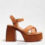 jp Sam Edelman 女性 スザンナ プラットフォーム ブロックヒール サドル 4NFV0P569 履物 - Image 2