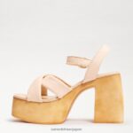 jp Sam Edelman 女性 スザンナ プラットフォーム ブロックヒール 象牙 4NFV0P568 履物 - Image 4