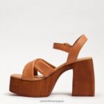 jp Sam Edelman 女性 スザンナ プラットフォーム ブロックヒール サドル 4NFV0P569 履物 - Image 4