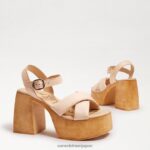 jp Sam Edelman 女性 スザンナ プラットフォーム ブロックヒール 象牙 4NFV0P568 履物 - Image 7