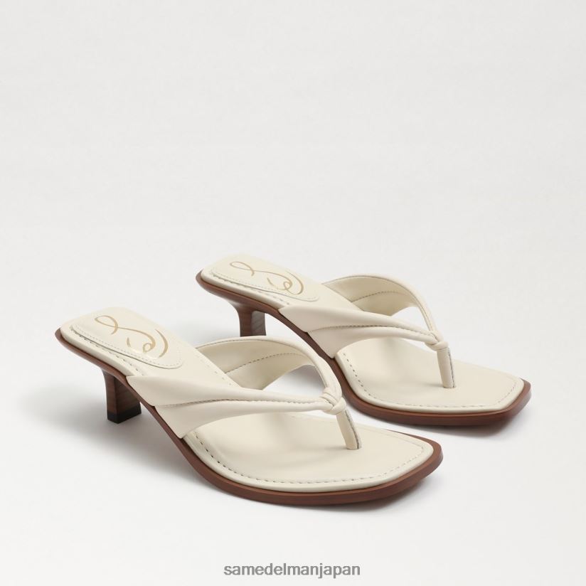 jp_sam_edelman_e5a5b3e680a7_e38380e38395e3838be383bc_e38388e383b3e382b0_e382b5e383b3e38380e383ab_e383a2e38380e383b3e381aae382a.jpg jp Sam Edelman 女性 ダフニー トング サンダル モダンなアイボリーレザー 4NFV0P709 履物 - Image 1