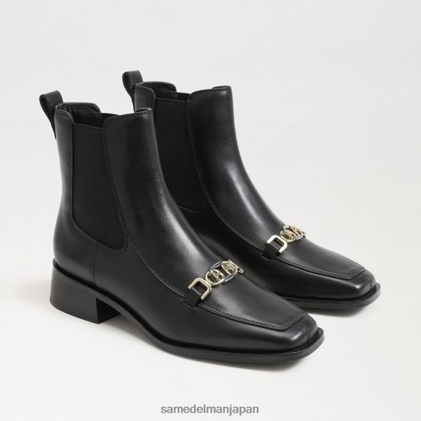 jp_sam_edelman_e5a5b3e680a7_e38388e383bce383a9e383b3e382b9_e38381e382a7e383abe382b7e383bce38393e38383e38388_e382a2e383b3e382af.jpg jp Sam Edelman 女性 トーランス チェルシービット アンクルブーツ 黒い革 4NFV0P847 履物 - Image 1