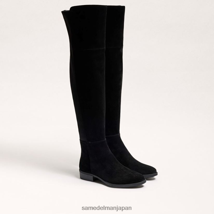 jp_sam_edelman_e5a5b3e680a7_e3838be383bce38396e383bce38384e38292e5b1a5e38184e381a6e6ada9e3818f_e9bb92e38184e382b9e382a8e383bc.jpg jp Sam Edelman 女性 ニーブーツを履いて歩く 黒いスエード 4NFV0P777 履物 - Image 1