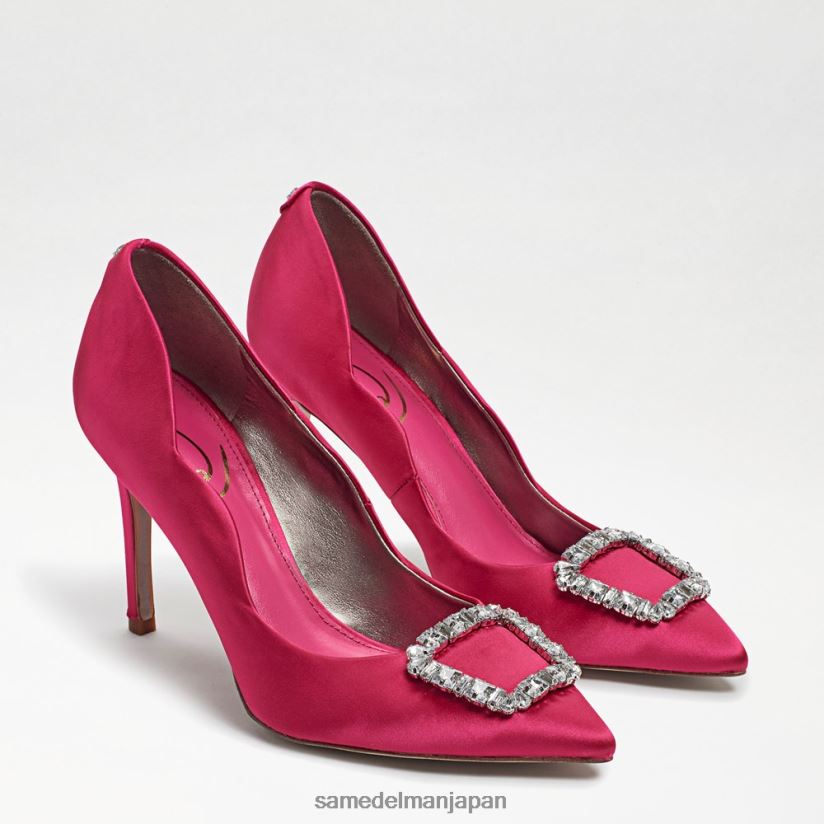 jp_sam_edelman_e5a5b3e680a7_e3838fe383aae382a8e38383e38388_e3839de382a4e383b3e38386e38383e38389e38388e382a5_e38392e383bce383ab.jpg jp Sam Edelman 女性 ハリエット ポインテッドトゥ ヒール フューシャサテン 4NFV0P594 履物 - Image 1