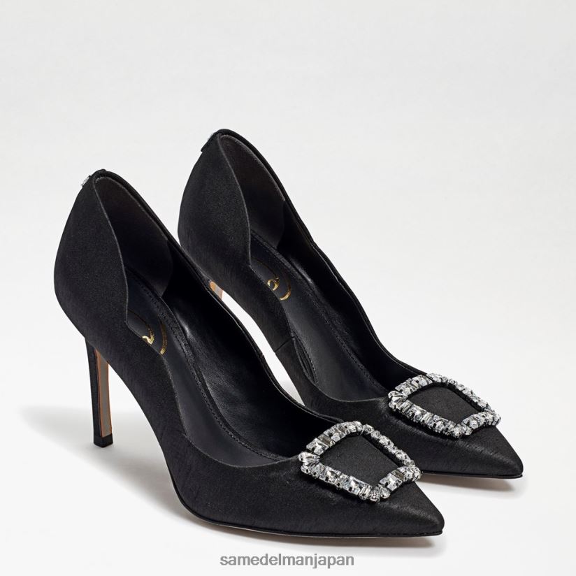 jp_sam_edelman_e5a5b3e680a7_e3838fe383aae382a8e38383e38388_e3839de382a4e383b3e38386e38383e38389e38388e382a5_e38392e383bce383ab.jpg jp Sam Edelman 女性 ハリエット ポインテッドトゥ ヒール 黒絹 4NFV0P592 履物 - Image 1