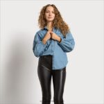 jp Sam Edelman 女性 ファラ デニムシャツ 柵 4NFV0P1234 衣服 - Image 3