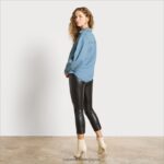 jp Sam Edelman 女性 ファラ デニムシャツ 柵 4NFV0P1234 衣服 - Image 4