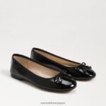 jp Sam Edelman 女性 フェリシア リュクス バレエ フラット ブラックパテント 4NFV0P294 履物