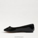 jp Sam Edelman 女性 フェリシア リュクス バレエ フラット ブラックパテント 4NFV0P294 履物 - Image 4