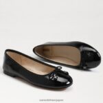 jp Sam Edelman 女性 フェリシア リュクス バレエ フラット ブラックパテント 4NFV0P294 履物 - Image 7