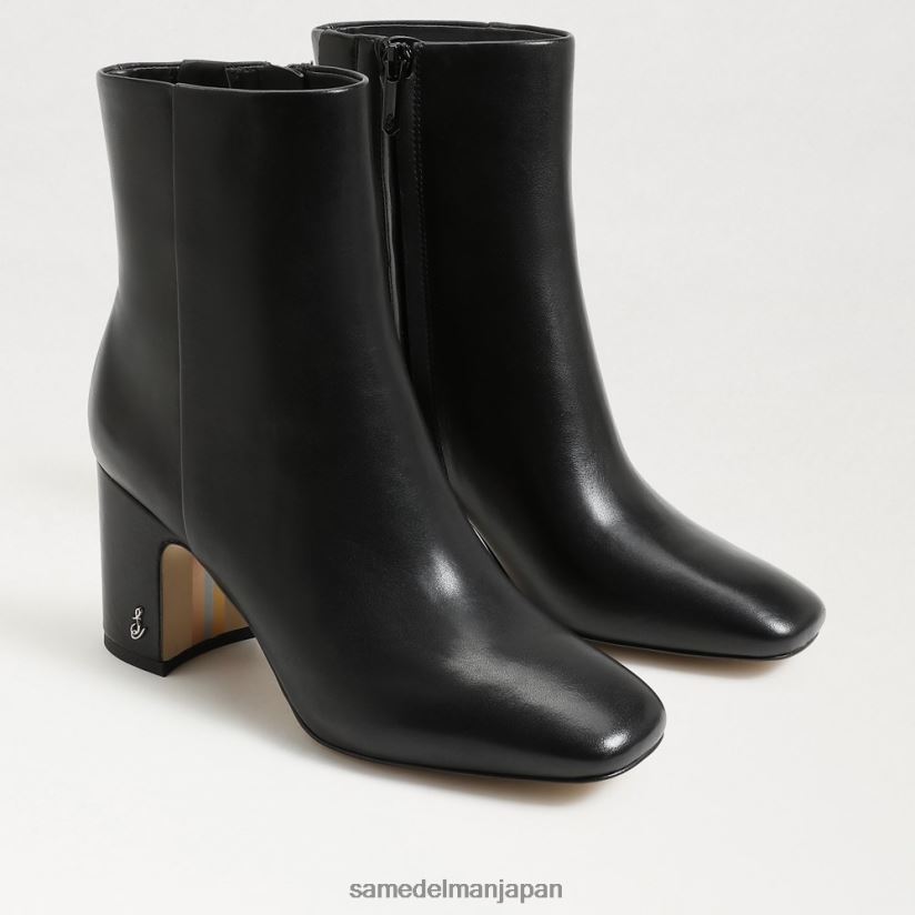jp_sam_edelman_e5a5b3e680a7_e38395e382a9e383bce383b3e382a2e383b3e382afe383abe38396e383bce38386e382a3_e9bb92e38184e99da9_4nfv0p784.jpg jp Sam Edelman 女性 フォーンアンクルブーティ 黒い革 4NFV0P784 履物 - Image 1