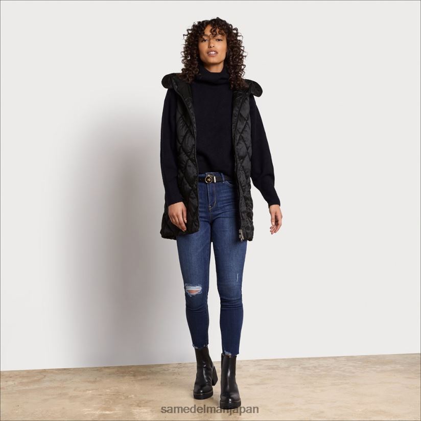 jp_sam_edelman_e5a5b3e680a7_e38395e382b0e38399e382b9e38388_e9bb92_4nfv0p1156_e8a1a3e69c8d.jpg jp Sam Edelman 女性 フグベスト 黒 4NFV0P1156 衣服 - Image 1