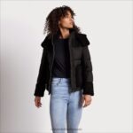 jp Sam Edelman 女性 フード付きショートフグ 黒 4NFV0P1161 衣服 - Image 3