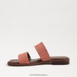 jp Sam Edelman 女性 ヘイディー スライド サンダル スタッコピンク 4NFV0P570 履物 - Image 4