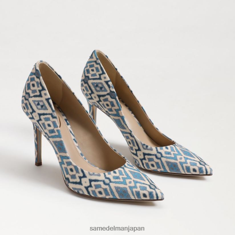 jp_sam_edelman_e5a5b3e680a7_e38398e383bce382bce383abe889b2e381aee3839de382a4e383b3e38386e38383e38389e38388e382a5e38392e383bce.jpg jp Sam Edelman 女性 ヘーゼル色のポインテッドトゥヒール ブルーマルチ 4NFV0P143 履物 - Image 1