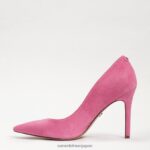 jp Sam Edelman 女性 ヘーゼル色のポインテッドトゥヒール 紙吹雪ピンクスエード 4NFV0P167 履物 - Image 3