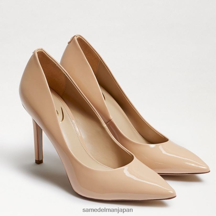 jp_sam_edelman_e5a5b3e680a7_e38398e383bce382bce383abe889b2e381aee3839de382a4e383b3e38386e38383e38389e38388e382a5e38392e383bce.jpg jp Sam Edelman 女性 ヘーゼル色のポインテッドトゥヒール ベージュ ブラッシュ パテント 4NFV0P160 履物 - Image 1